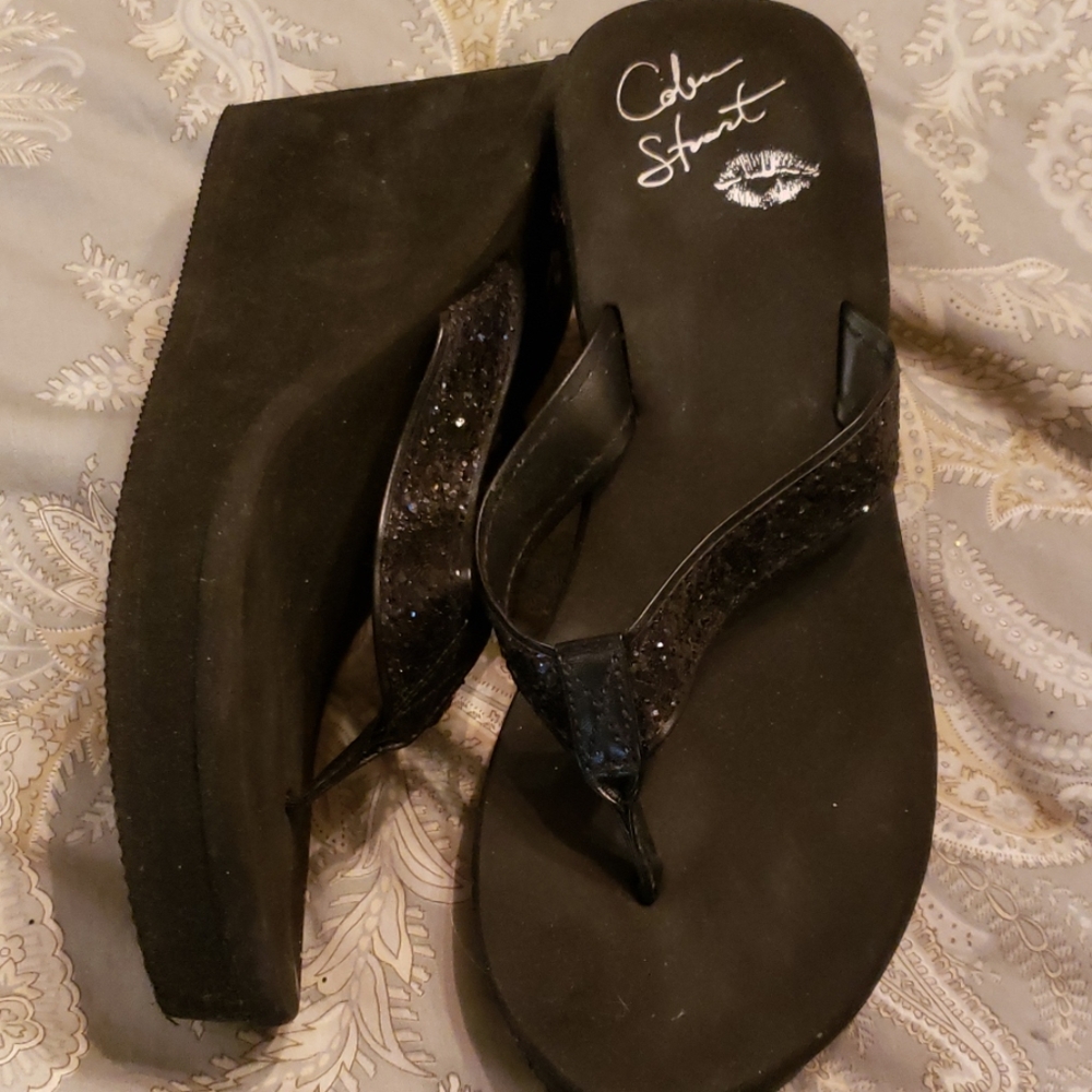 Glitter High Wedge